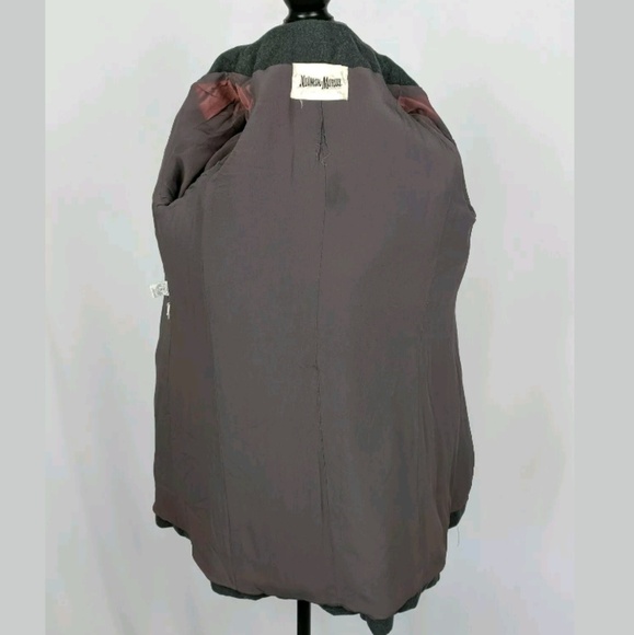 Vintage Neiman Marcus Button Up Wool Belted Jacket - Picture 4 of 6